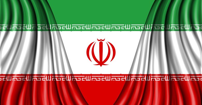 Beautiful flag of Iran