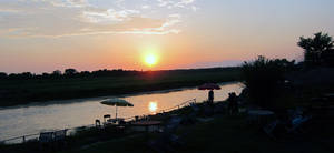 Sunset view at Chitwan national park