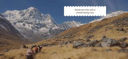 mountain view during trek