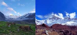 view during Api Himal trek