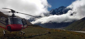 Chopper while landing